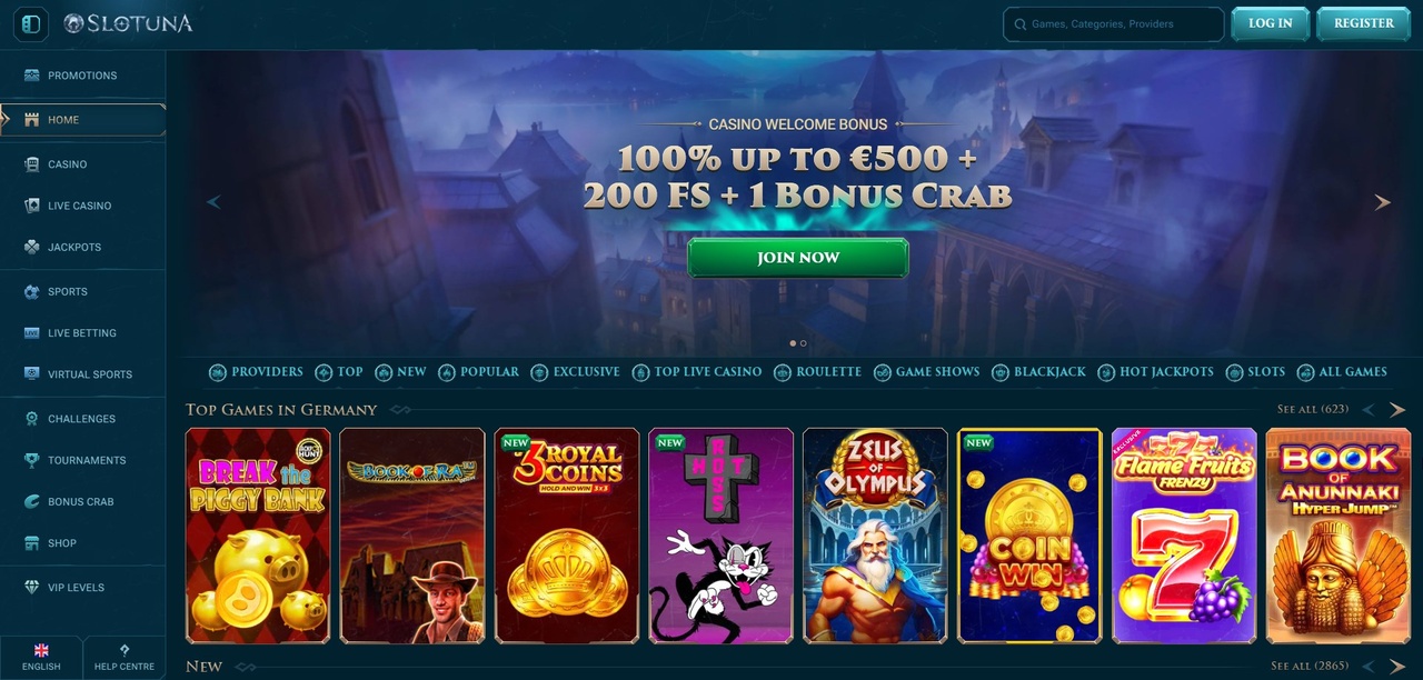 Slotuna Casino - Ολοκληρωμένη Κριτική 2026 Casino